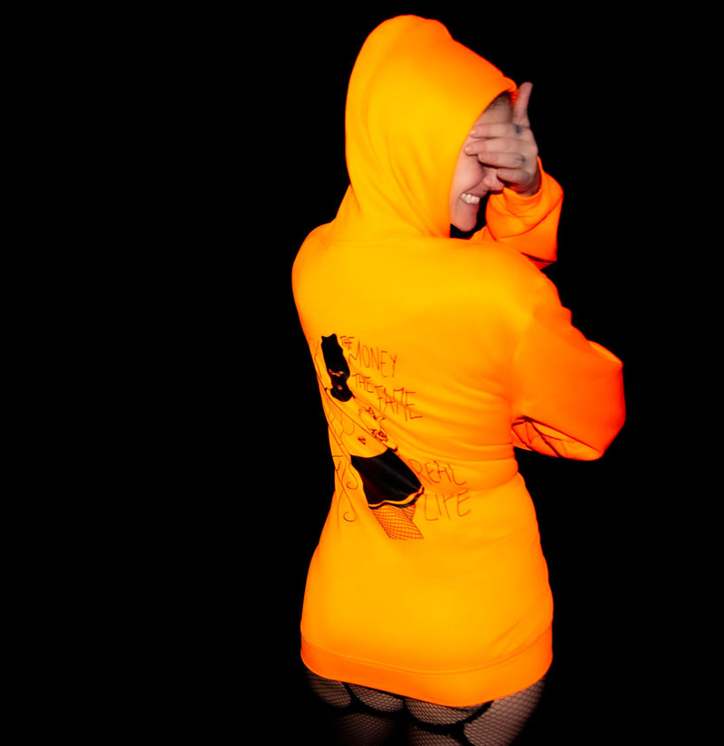 Fluo Hoodie This Is Real Life — detail view